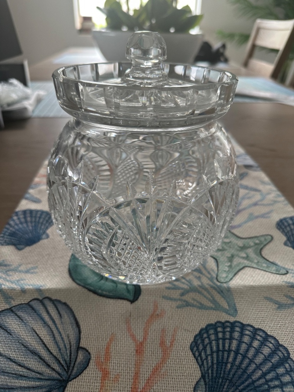 Waterford Seahorse Biscuit Barrel